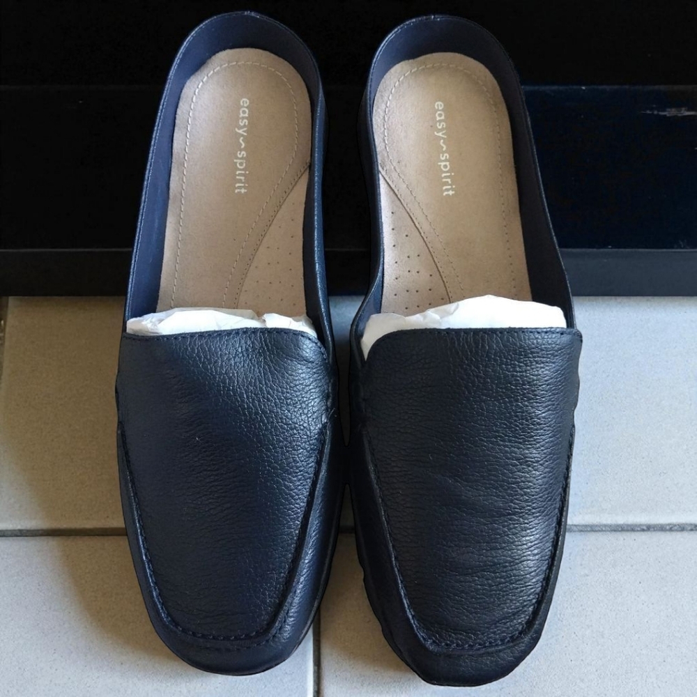 Easy Spirit Dark Blue Aggie Slip-On Loafers